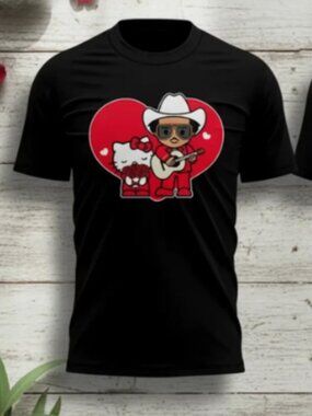 Bruno Mars x Hello Kitty Graphic T-shirt - Limited Edition Black Tee